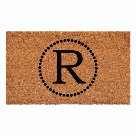 Calloway Mills Monogram Door Mat, Black, Natural, 24 in W x 48 in L 108212448R